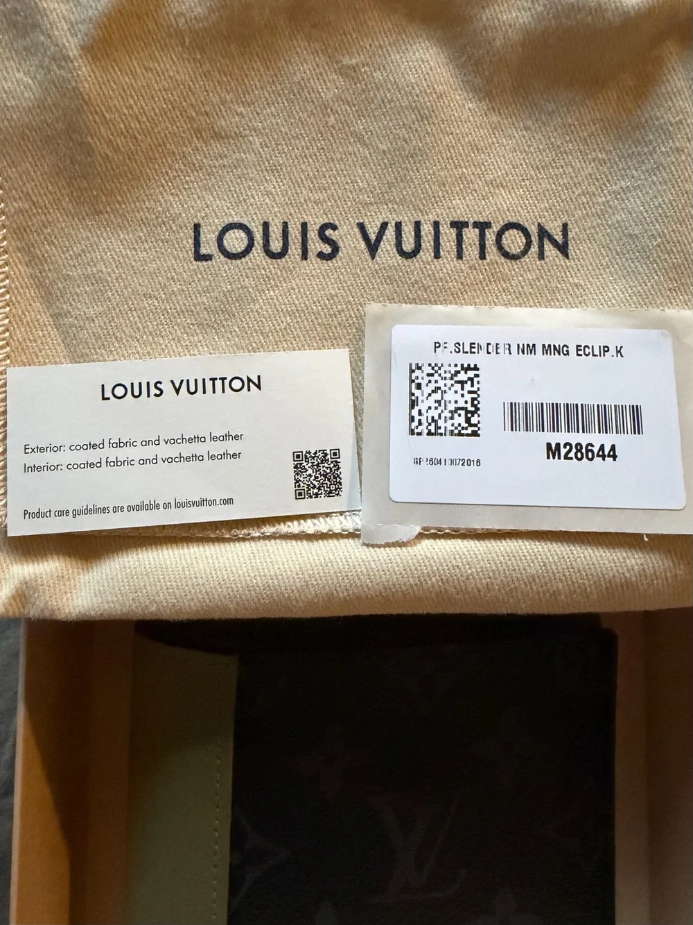 Louis Vuitton Monogram Eclipse Bi-Fold Wallet in Black and Olive Green